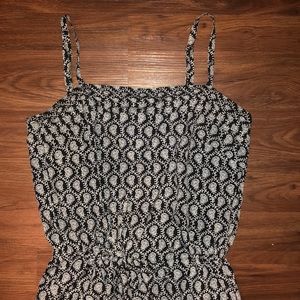 Loft Black and White Jumpsuit